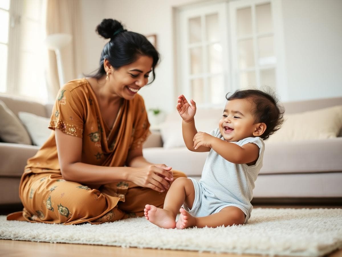 TODO-TRANSLATE: A caregiver looking after a child