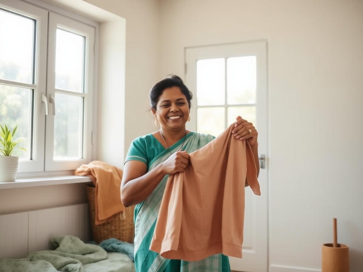 TODO-TRANSLATE: A caregiver helping around the household