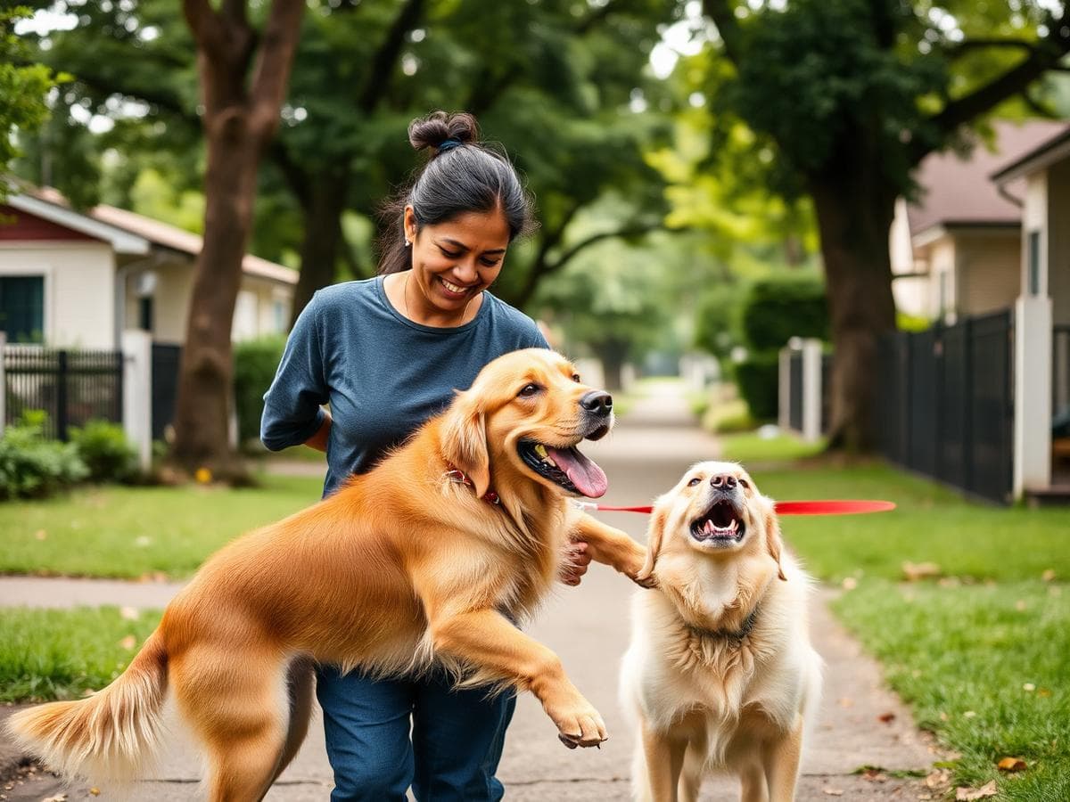 TODO-TRANSLATE: A caregiver with a family pet